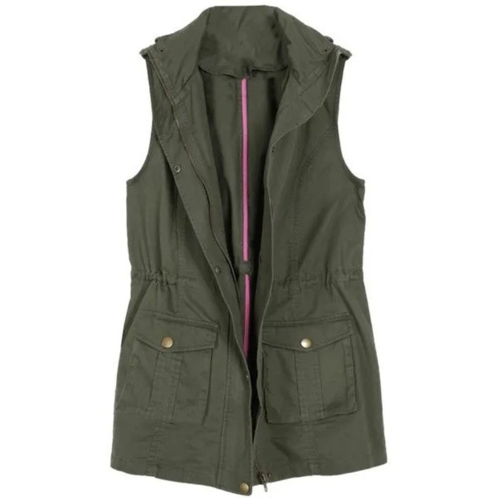 Market + Spruce Jahana Cargo Vest with Hood!